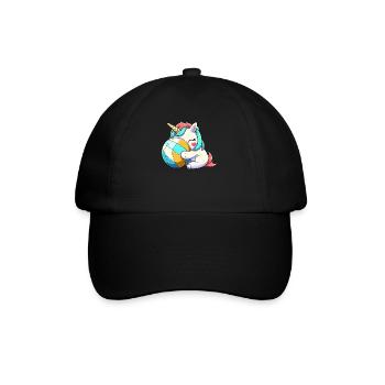 Unicorn Spike Squad Volleyball für Mädchen - Baseballkappe - Schwarz/Schwarz - Vorne