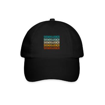 Skimboarder rétro vintage - Casquette classique - noir/noir - Devant