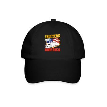 Truckers Move America Trucking Art Trucker Lover - Casquette classique - noir/noir - Devant