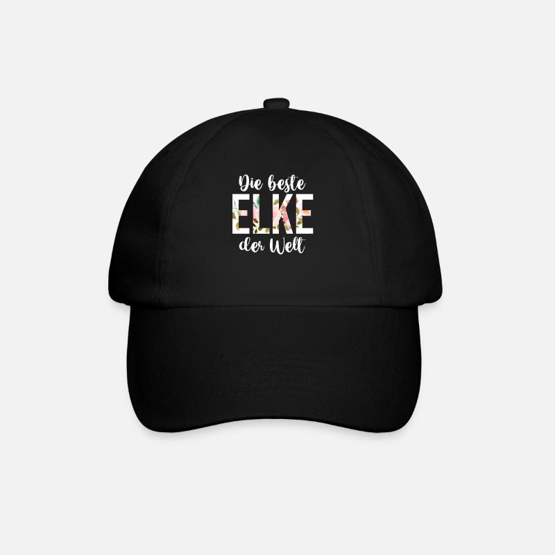 Elke - Baseballkappe - Schwarz/Schwarz