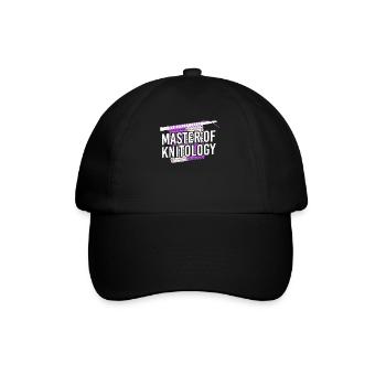 Knitting Knitter Master Of - Baseball Cap - black/black - Front