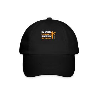 Cool chimney sweep design - Baseball Cap - black/black - Front