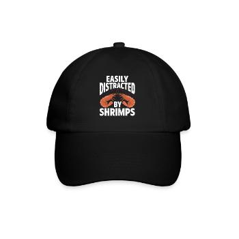 Meeresfrüchte Liebhaber Geschenk Meeresfrucht - Baseballkappe - Schwarz/Schwarz - Vorne