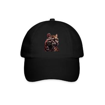 just a boy girl who loves Ocelots Ocelot ocelot ocelot - Baseball Cap - black/black - Front