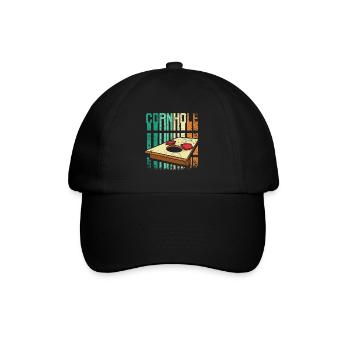 Retro Vintage Cornhole - Casquette classique - noir/noir - Devant
