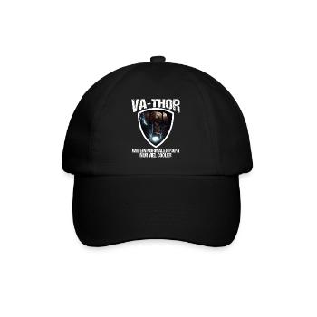 Papa Vathor Va Thor Vatertag Vatertagsgeschenk - Baseballkappe - Schwarz/Schwarz - Vorne