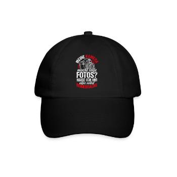 Kamera Fotografie Spruch Lichtbildner Geschenk Fot - Baseballkappe - Schwarz/Schwarz - Vorne