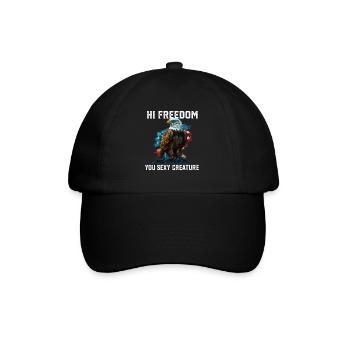 Hi Freedom You Sexy Creature American Bald Eagle - Baseballkappe - Schwarz/Schwarz - Vorne