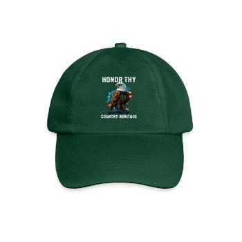 Honorez votre patrie Héritage Pygargue à tête blanche américain - Casquette classique - vert bouteille - Devant
