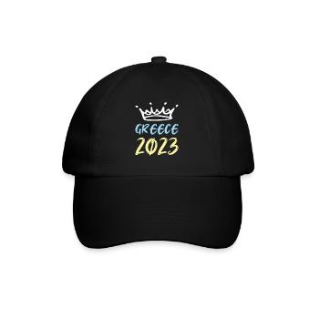Greece 2023 - Baseballkappe - Schwarz/Schwarz - Vorne