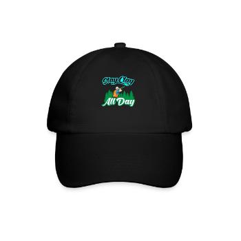 Stay Clay All Day Schießsport Tontauben - Baseballkappe - Schwarz/Schwarz - Vorne
