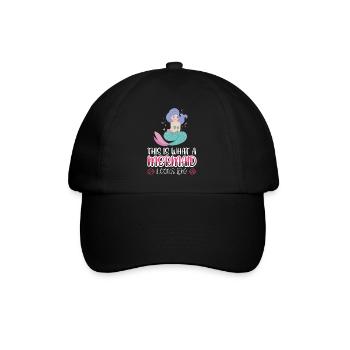 Voici à quoi ressemble une sirène - Casquette classique - noir/noir - Devant