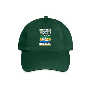 Le bonheur du drapeau gabonais du Gabon est marié - Casquette classique - vert bouteille - Devant