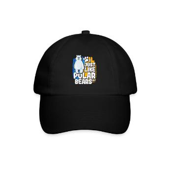 Eisbär - Baseballkappe - Schwarz/Schwarz - Vorne