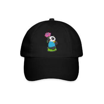 Fleur de panda - Casquette classique - noir/noir - Devant