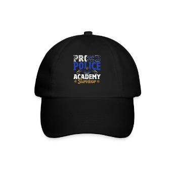 Proud Police Academy Survivor Police Officer Cop - Baseball Cap - black/black - Front