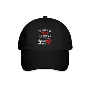 West Highland White Terrier Westie - Casquette classique - noir/noir - Devant