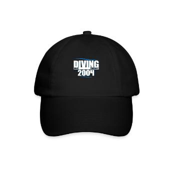 Anniversaire du plongeur - Plongée depuis février 2004 - Casquette classique - noir/noir - Devant