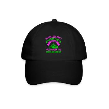À CÔTÉ DE YU NE TRAVAILLEZ PAS POUR UN DOLLAR VOUS TRAVAILLEZ À CREA - Casquette classique - noir/noir - Devant