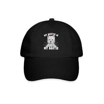 West Highland White Terrier Westie - Casquette classique - noir/noir - Devant