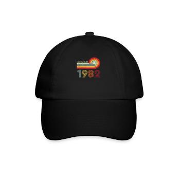 1982 Anniversaire Légendaire depuis Vintage Rainbow - Casquette classique - noir/noir - Devant