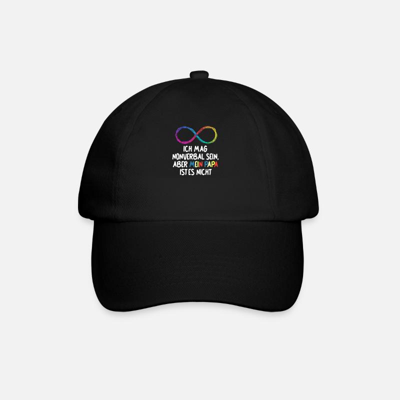 Autisten ADHS ADHD Autismus Jugendliche - Baseballkappe - Schwarz/Schwarz