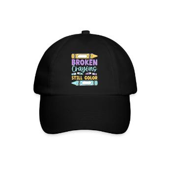 Les crayons cassés ont toujours une couleur Santé mentale - Casquette classique - noir/noir - Devant