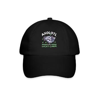 Axolotl est ma voiture chanceuse Kleeblatt St Patricks Day - Casquette classique - noir/noir - Devant