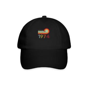 1974 Anniversaire Légendaire depuis Vintage Rainbow - Casquette classique - noir/noir - Devant