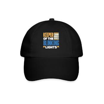 Gardien de l’administrateur réseau des lumières clignotantes - Casquette classique - noir/noir - Devant