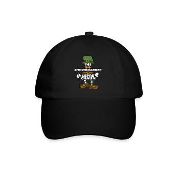 Le Snowboarder Leprechaun St Patrick’s Day - Casquette classique - noir/noir - Devant