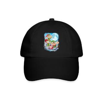 3 Mondelfen Kleiner Weihnachtsmann Lustige Weihnachtszeit - Baseballkappe - Schwarz/Schwarz - Vorne
