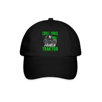 Traktorfahrer Treckerfan Landwirt Geschenk Bauerho - Baseballkappe - Schwarz/Schwarz - Vorne