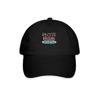Süße Muttertags-Familienliebe - Beste Mutter - Baseballkappe - Schwarz/Schwarz - Vorne