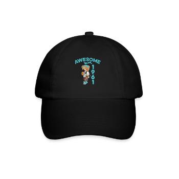 1961 Geburtstag Teddy Bär Awesome since - Baseballkappe - Schwarz/Schwarz - Vorne