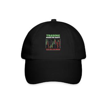Stock Trading Trader Stock Exchange Trading Stocks - Baseball Cap - black/black - Front