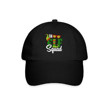 Christmas Elf-Squad Elf Elves Elfsquad - Baseball Cap - black/black - Front