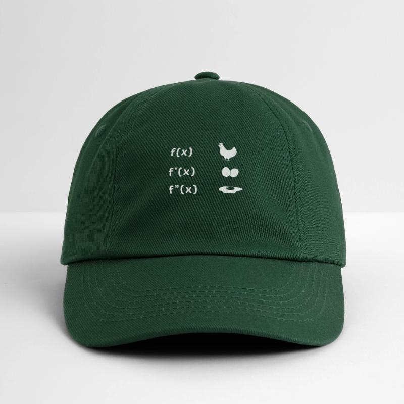 Derivative Function Chicken Egg Fried Egg Maths Baseball Cap