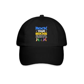 Down Syndrome Awareness Trisomy 21 - Baseball Cap - black/black - Front