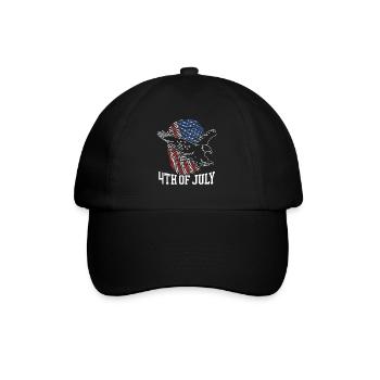Amérique patriotique États-Unis Drapeau 4 juillet Américain - Casquette classique - noir/noir - Devant