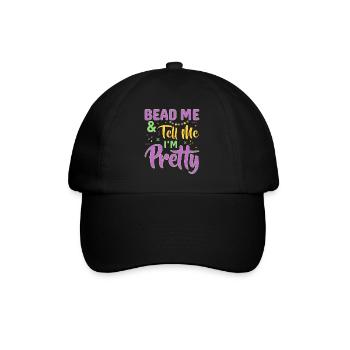 Bead Me & Tell Me I'm Pretty Mardi Gras Beads - Baseball Cap - black/black - Front