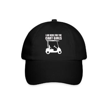 Golf Club Geschenk für Golfer - Baseballkappe - Schwarz/Schwarz - Vorne
