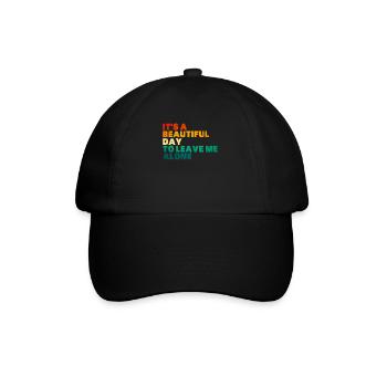 Introverted Gift Sarcastic Introverted - Baseball Cap - black/black - Front