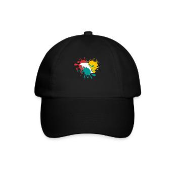Delfin - Baseballkappe - Schwarz/Schwarz - Vorne