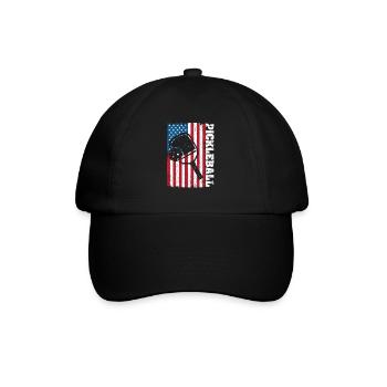 Pickleball USA Flag US Player Paddleball - Casquette classique - noir/noir - Devant