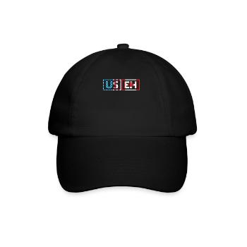 USA Pride US Flag Day USEH Canadian Canada - Casquette classique - noir/noir - Devant