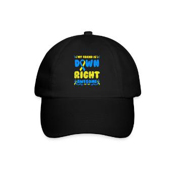 Down Syndrome Awareness Loop Trisomy 21 - Baseball Cap - black/black - Front