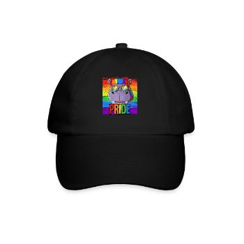 Pride LGBTQ Christopher Street Day Kostüm Pride - Baseballkappe - Schwarz/Schwarz - Vorne