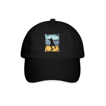 Vintage Soccer Player - Baseball Cap - black/black - Front