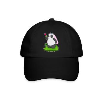 Panda Bride Rose Wedding - Baseball Cap - black/black - Front